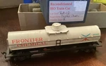 Ho Frontier Chemical Vulcan Materials Tank Car Ucxl 1012 Missing Platform Sprung. Fixed Price $9.99.