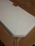 Crack. Read! White 20 X 8.75 Briggs B11 7435 4985 Toilet Tank Commode Lid. Fixed Price $88.00.