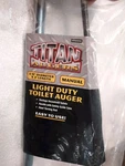 Titan Light Duty Toilet Auger 3/8" Diameter 3" Length Manual Easy 2 Use 7730010. Fixed Price $24.59.