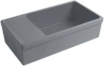 Whitehaus WHQD540 Quatro Alcove 36" Farmhouse Single Basin - Matte Cement. Fixed Price $1099.00.