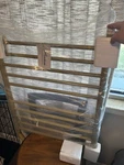 Amba Rwh-ssb Radiant Hardwired Gold Colored Straight 10 Towel Warmer. Fixed Price $250.00.