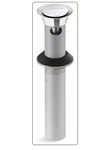Kohler K-25322-CP Bathroom Sink Clicker Drain With Overflow, Polished Chrome. Fixed Price $49.95.