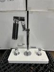 Kohler Karbon K-6274-C12-CP Articulating Bathroom Sink Faucet Black Tube, Chrome. Fixed Price $999.00.