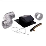 Broan RVK1A Black 4" Diameter Roof Vent Ducting Kit Flexible Hose. Fixed Price $27.99.