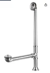 Kingston Brass CC2081 Vintage Claw Foot Tub Drain 27-5/8-INCH, Polished Chrome. Fixed Price $100.00.