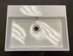 Ws Collections Unlimited 60 Hole Ceramic Bathroom Sink Glossy White. Fixed Price $380.00.