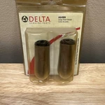 Delta Metal Lever Handle Accent Set In Pearl Nickel Model#: A64NN. Fixed Price $29.99.