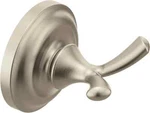 Moen Madison Collection Brushed Nickel Double Robe Or Towel Hook, BP6903BN. Fixed Price $16.14.