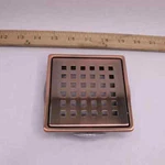Dural Showereasy In. Bronze Square Grid Drain Grate 4" Sku# DC-BBRNZ-4. Fixed Price $19.50.