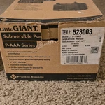 Little Giant P-aaa Submersible Pump 523003 115V 60HZ 0.5A 1/4" Npt. Fixed Price $156.50.