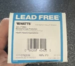 Watts LF288A 3/4IN Lead Free Anti-siphon Vacuum Breaker 125 Psi. Fixed Price $30.00.