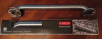 Lot 2: Delta 18" Exposed Mount Grab Bar Stainless Steel / Silver Colored. Fixed Price $15.97.