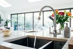 Siroflex Kitchen Double Swivel Sprayer White & Chrome Made Italy Blue Line New. Fixed Price $15.20.