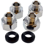 Jones Stephens C25446 1/2 In 3/8 Stop Vlv Adpt Kit - Chrome. Fixed Price $33.37.