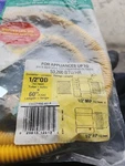 CSSD45E-60 1/2" Mip X Fip 60" Safety Gas Connector, Coated Stainless. Fixed Price $20.00.