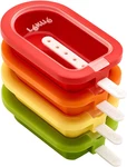 Set Of 4 Stackable Popsicle Molds + Sticks & Lids Homemade Freezer Ice. Fixed Price $33.21.