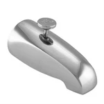 5" Long, 1/2" Fip Base Connection Solid Brass Tub Spout W/ Shower Diverter, Chr. Fixed Price $43.58.