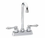 Trident 5DJD6 Swing Gooseneck Kitchen Faucet, Chrome, 2 Holes, Lever Handle. Fixed Price $139.99.