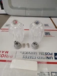 2 Large Acrylic T/s Handle For Valley Ii Faucets With Hot Cold Buttons T4#000. Fixed Price $6.86.