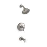 Kohler Capilano 3-SPRAY Tub And Shower Faucet Brushed Nickel Valve Included. Fixed Price $85.14.