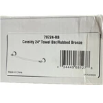 Delta 79724-RB Cassidy 24" Towel Bar Rubbed Bronze New. Fixed Price $24.03.