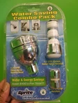 Sprite Water Saving Combo Pack Shower Kitchen Bath Heads Three Spray Swivel. Fixed Price $19.99.