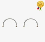 (2 Pcs) 30" Stainless Steel Faucet Supply Line Connector 1/2" Fip X 3/8"OD Comp. Fixed Price $15.59.