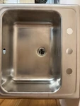 Elkay Pslvr 19173 Rectangular Stainless Steel Drop Sink With Three Holes. Fixed Price $270.00.