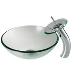 Kraus C-GV-101-12MM-10 Bathroom Combo 16-1/2" Clear Glass. Fixed Price $219.95.