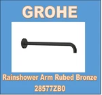 Grohe 28577ZB0 Rainshower Arm Oil Rubbed Bronze New Open Box. Fixed Price $55.00.