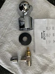 Hans Grohe 27452001 Fix-fit Hand Shower Wall Volume Control Valve In Chrome.. Fixed Price $75.00.