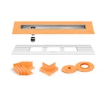 Schluter Kerdi-line 31-1/2" Off-set Channel Body Linear Shower Drain KL1VO60E80. Fixed Price $402.62.