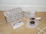 Delta H612CB Chrome / Brass & Porcelain Lever Handles (2 Per Box) Genuine. Fixed Price $55.30.
