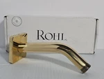 Rohl 1440/6ULB Angled Shower Arm Unlacquered Brass W/ Square Escutcheon New Ob. Fixed Price $75.00.