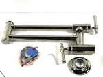 Elkay Explore LKEC2091PN Pot Filler Wall Mount Kitchen Faucet Polished Nickel. Fixed Price $277.81.