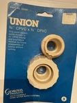 Genova 53026 Cpvc Fitting Union 3/4" Solvent Weld Allows Future Disassembly Usa. Fixed Price $11.50.