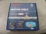 Heatit 50 Ft Self-regulating Pipe Heating Cable W/ Built-in Thermostat. Fixed Price $24.99.