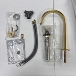 Kohler 77968-2MB 1-HOLE Bathroom Faucet With Drain Brushed Brass Open Box. Fixed Price $199.99.