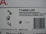 Delta T14469-LHP Chrome Tub & Shower Trim Kit Includes Rp 46074 Cartridge. Fixed Price $69.00.