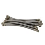 10-PACK Procuru 16 Long X 3/8 Comp 1/2 Fip Faucet Hose Connector, Braided St. Fixed Price $43.27.