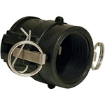Apache 49030580 Part Female Cam And Groove Adapter, Polypropylene, Black, 2". Fixed Price $30.09.