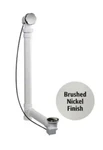 Keeney 1-1/2-IN Brushed Nickel White Cable Drive Drain W/ Pipe 645PVCDSBN. Fixed Price $49.98.
