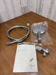 Hansgrohe Handshower S120 Polished Chrome 3 Jet New With Hose. Fixed Price $150.00.