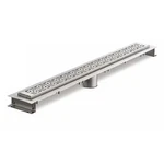 New Zurn 36" Linear Shower Drain Block Grate Design Stainless ZS880-36-DB. Fixed Price $1648.25.
