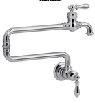 Kohler Artifacts K-99270-CP Kitchen Wall Mount Pot Filler Faucet Polished Chrome. Fixed Price $498.00.