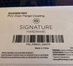 Signature Hardware Pvc Drain Flange Coupling 399922 - SH439001WH. Fixed Price $23.20.
