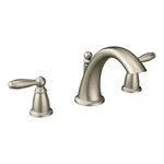 Moen Brantford Two-handle Roman Tub Faucet Brushed Nickel (T4943BN) No Valve. Fixed Price $175.00.