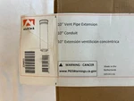 Rinnai Ubbink 224051 10 Vent Pipe Extension. Fixed Price $29.95.