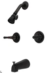Kingston Magellan Tub Shower Double Handle Faucet Oil Rubbed Bronze KB245. Fixed Price $45.50.