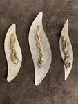 Handcrafted Sterling Silver & Brass Artisan Set Pin 2 Pendants, 44G. Fixed Price $55.00.
